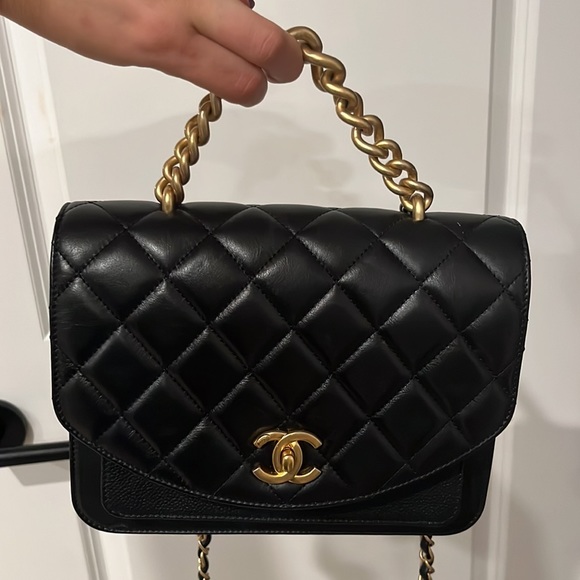 Chanel Caviar and lambskin envelope flap bag - Picture 7 of 13